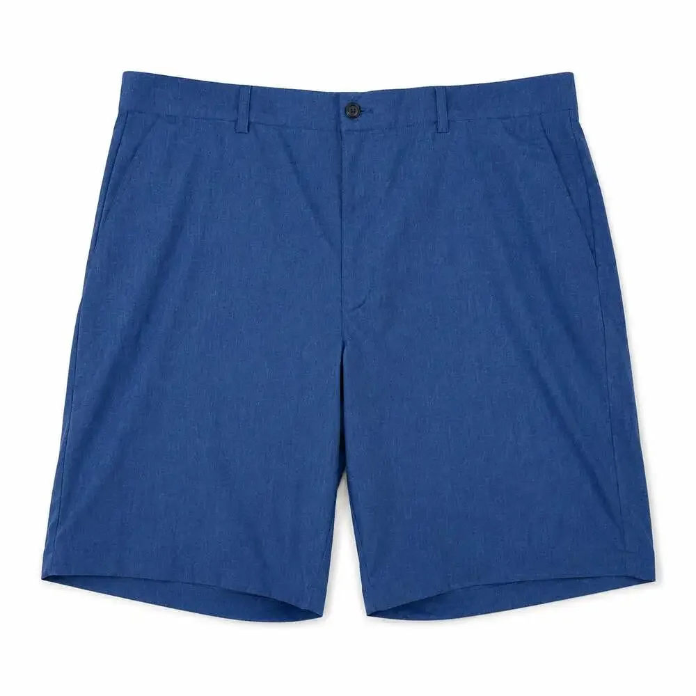 Grand Slam Men's Flat Front Stretch Golf Shorts Blue Size 42